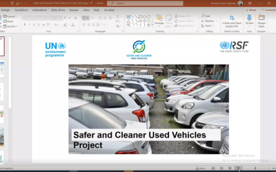 At the online information session, project partners and stakeholders discuss how the new UNRSF project will contribute to road safety performance in Africa and Asia by establishing a consensus that safer, cleaner used vehicles will be exported and imported.  