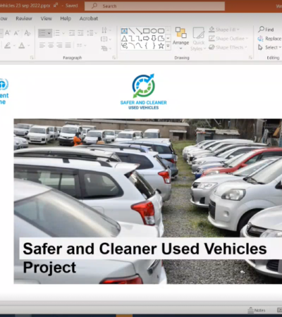 At the online information session, project partners and stakeholders discuss how the new UNRSF project will contribute to road safety performance in Africa and Asia by establishing a consensus that safer, cleaner used vehicles will be exported and imported.  