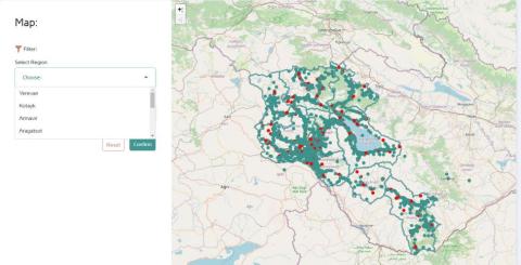 Armenia project dashboard